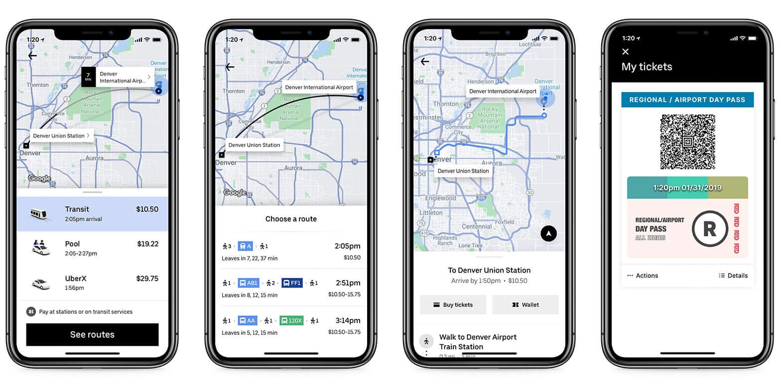 RTD Denver's ticket UI in Uber via our SDK